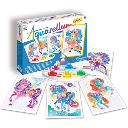 SENTOSPHERE Jeu Aquarellum Junior Licornes - Pour Enfant