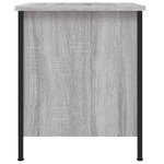 vidaXL Table de chevet sonoma gris 40x42x50 cm bois d'ingénierie