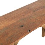 vidaXL Table console 130x40x80 cm Bois solide de récupération