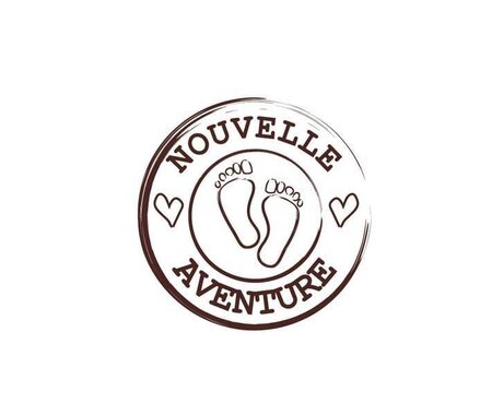 Tampon en bois Naissance Nouvelle aventure