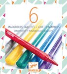 6 Marqueurs  Pailletes Classique