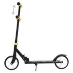 vidaXL Trottinette à 2 roues avec guidon réglable Jaune