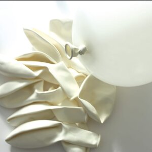 Ballons de baudruche gonflables Blanc 10 pièces