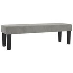 vidaXL Lit à sommier tapissier et matelas Gris clair 200x200cm Velours