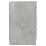 vidaXL Table de chevet Gris béton 40x40x63 cm Bois d’ingénierie