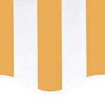 vidaXL Tissu de remplacement pour auvent Jaune et blanc 4x3 5 m