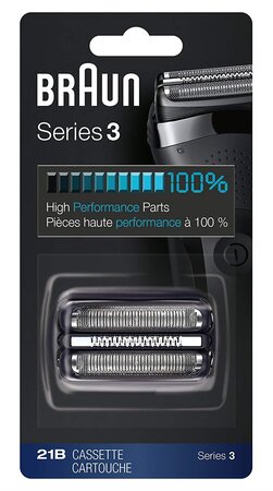 Cassette de Rechange 21B pour Rasoir Série 3 BRAUN