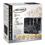 INFOSEC Onduleur haute fréquence Z3 ZenBox EX 500 - 500 VA 6 Prises FR/SCHUKO