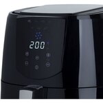H.KOENIG FRY800 - Friteuse sans huile - 4L - 7 programmes - 1400W - 80° à 200°C - Minuteur 60min - Arrêt automatique - Noir