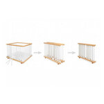 Lit pour bébé Lit convertible Hêtre Blanc  Bois