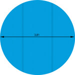 Tectake Bâche de piscine ronde - Ø 381 cm