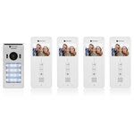Smartwares Système d'interphone vidéo 4 appartements 20 5x8 6x2 1 cm
