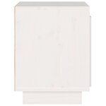 vidaXL Tables de chevet 2 Pièces Blanc 40x30x40 cm Bois de pin solide