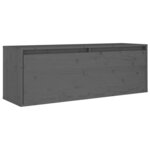 vidaXL Meubles TV 3 Pièces Gris Bois massif de pin