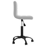 vidaXL Chaises pivotantes à manger lot de 6 gris clair velours