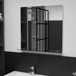 vidaXL Miroir mural avec étagère 60x60 cm Verre trempé