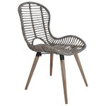 vidaXL Chaises à manger lot de 6 marron rotin naturel