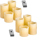 Tectake lot de 2 sets de bougies led