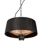 Sunred Chauffage suspendu Artix compact 1500W Halogène Noir ARTIX C-HB