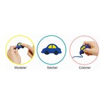 Pen'do Pâte à modeler crayon de couleur Kit 4 couleurs + accessoires