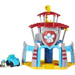 Pat patrouille - playset quartier general paw patrol dino + figurine rex - effets sonores - 6059295 - jouet enfant 3 ans et +