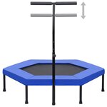 vidaXL Trampoline avec poignée et coussin de sécurité hexagonal 122 cm