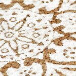 vidaXL Napperons 6 Pièces Blanc 38 cm Rond Jute
