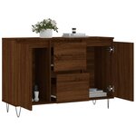 vidaXL Buffet chêne marron 104x35x70 cm bois d'ingénierie
