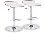 Lot de 2 tabourets de bar "Cosmo" - Blanc