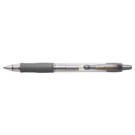 Stylo bille à encre gel g2 07 metallic argent x 12 pilot