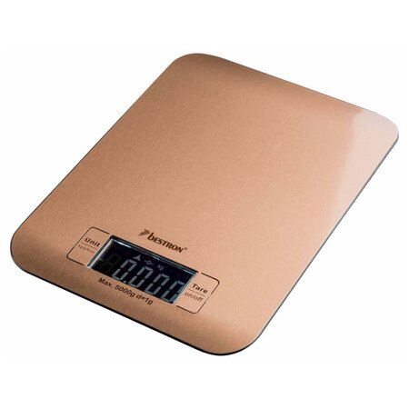 Bestron Balance électronique de cuisine AKS700CO 5 kg Cuivre