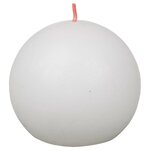 Bolsius Bougies boule rustiques Shine 6 Pièces 76x71 mm Blanc nuageux