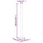 vidaXL Auvent latéral rétractable Crème 160x1000 cm