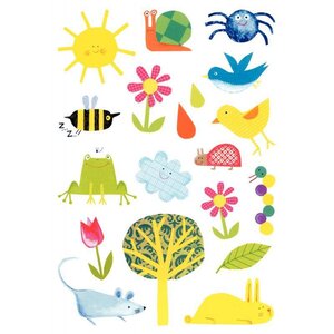 Pochette de 99 maxi gommettes jardin adhésives repositionnables