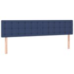 vidaXL Sommier tapissier avec matelas et LED Bleu 180x200 cm Tissu