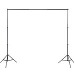 vidaXL Kit de studio photo 5 toiles de fond colorées et 2 ombrelles