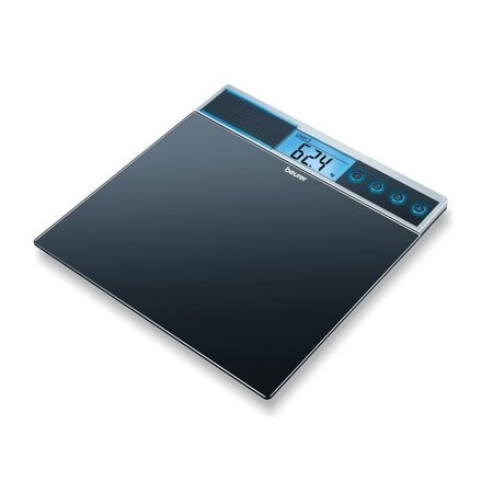 Beurer gs 39 pese-personne en verre avec fonction vocale 150kg