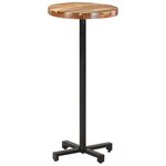 vidaXL Table de bar Ronde Ø50x110 cm Bois d'acacia massif