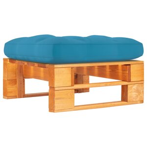 vidaXL Pouf palette de jardin marron miel bois de pin imprégné