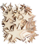 Étoile en bois 129 pièces