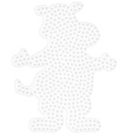 Plaque Hippopotame pour perles standard (Ø5 mm)