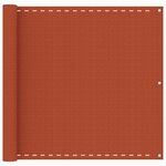 vidaXL Écran de balcon Orange 90x600 cm PEHD