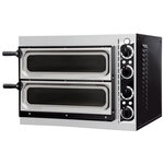 Four à pizza double avec eclairage pour 2 pizzas ø 32 cm - combisteel -  - acier inoxydable 568x500x430mm