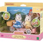 Sylvanian families - les freres et soeurs husky et leur tandem