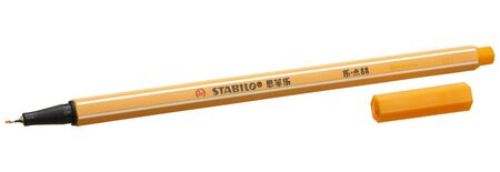 Stylo-feutre point 88 pointe fine 0 4 mm orange stabilo