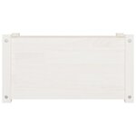 vidaXL Jardinières d'extérieur 2 Pièces Blanc 60x31x31 cm Bois de pin