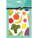 Pochette de 87 maxi gommettes fruits et légumes adhésives repositionnables