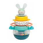 Pyramide Lapin en plastique et tissu