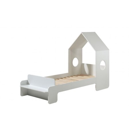 CASAMI Lit cabane 200x90 cm + Armoire ouverte