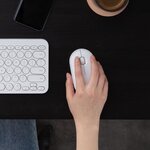 Logitech souris filaire m350 pebble blanc